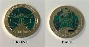 Coin, front and back