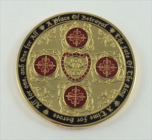 4 Musketeers Royalist Geocoin Ulm Edition front