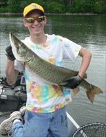 muskie fishing 40in first fish