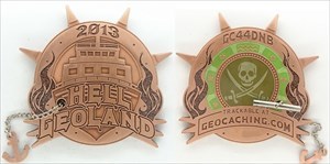 HellGEOland 2013 Geocoin - Copper XLE 180