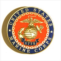 Orion&#39;s Military Geocoin - Marine (front)