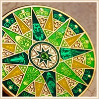 The 2012 Compass Rose Geocoin by YemonYime