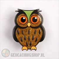 Owl Geocoin - Eagle Owl front