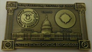 United States Capital Benchmarks Geocoin front