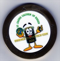 10 Jahre Cachen in Essen - goldener Coin 1 - PSK33