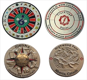 Highwood Pass Geocoin Roulette Icon