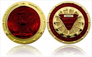 Bermuda Coin satin gold