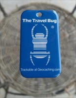9th Anniversary Blue Travel Bug Dog Tag
