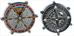 GCC 2013-10 Pirate Wheel Geocoin