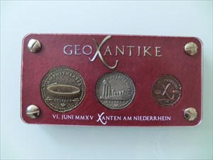 Offizielle GIGA-Coins Kupfer Silber Gold vorn