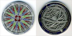 Compass Rose Geocoin 2009 (Antique Silver)