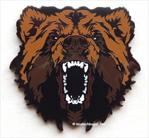 Dont Mess With a Bear Geocoin Grizzly Bear Edition