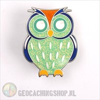 Owl Geocoin - Fish Owl front