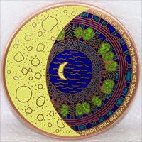 Natures Night and Day Geocoin antik copper glow ba