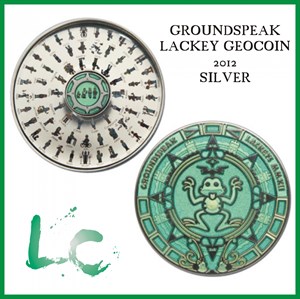 GSC Lackey 2012 Geocoin *silver*