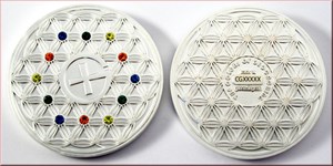 The Colors Of Geocaching Geocoin silver 