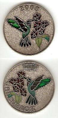Greenback Hummingbird coin