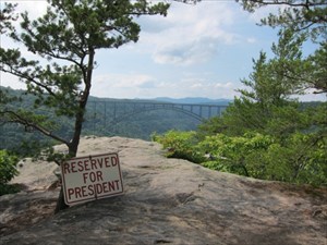 Reserved Parking at Long Point New River Gorge, WV