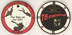 Extremcaching 2010 Geocoin - Black Nickel RED - LE