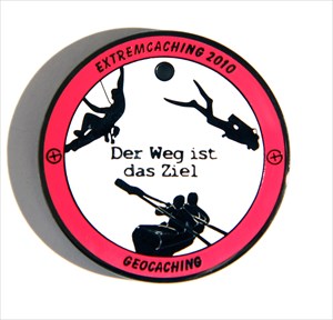 Orion&#39;s Extremcaching 2010 Geocoin (front)