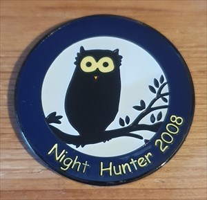 Night Hunter 2008 Geocoin front