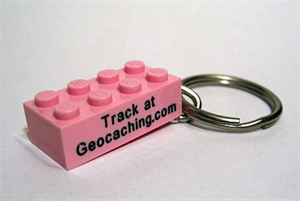 Trackable LEGO Brick pink