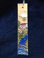 Chile bookmark travel tag