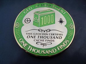 1000th Achievement Geocoin