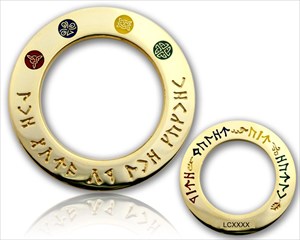 Lord of the Cache - Master Ring Geocoin pol gold