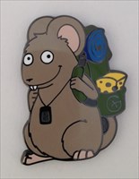 Mouse on Tour geocoin - Edgar front
