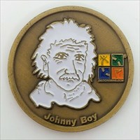 Johnny Boy &amp; DB Cooper Geocoin front
