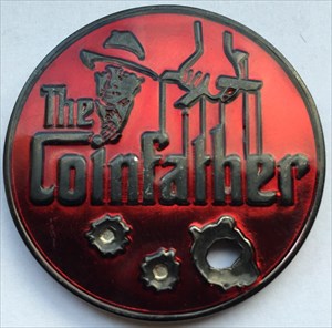 LordT&#39;s Coinfather Geocoin - Front