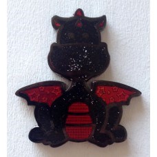 Patchwork Dragon Geocoin - Magmalion Edition front