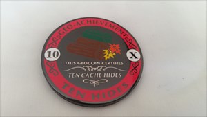 10th Hide Geocoin