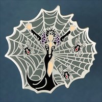 Black Widow - antik silber - front
