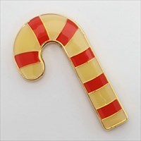 Candy Cane Geocoin front