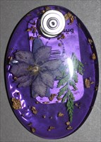 Purplefloralacrylicoval