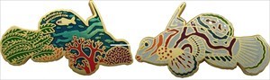 Mandarinfisch Geocoin - Rainbow Sea - Satin Gold