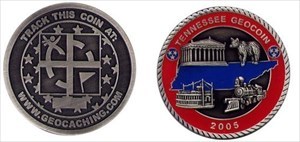Tennessee Geocoin back&amp;front
