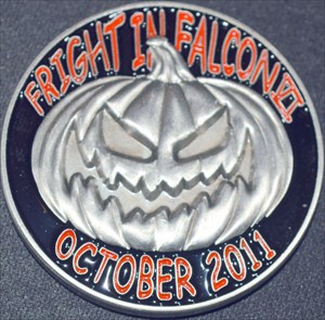 Fright in Falcon VI (2011) Geocoin