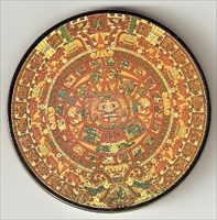 Black Aztec Calendar Geocoin front