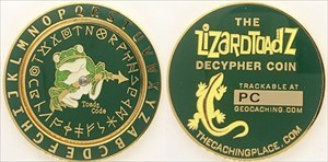 Toadz and Gold Decypher Geocoin v.2