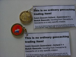 both geocoins just before parting