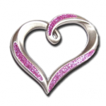 Romantic Heart Pendant Geocoin 2013