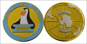 Duche&#39;s Caching Between the Poles South Geocoin