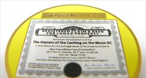 caching on the moon back