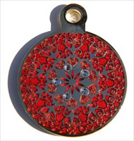Orion&#39;s Signal Christmas Ball Red Geocoin front