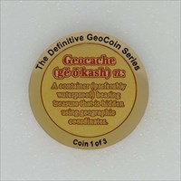 The Definitive Coin Series Geocoin -1 of 3 front