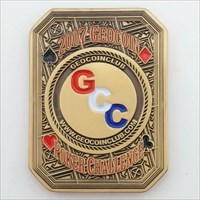 Geocoin Poker Challenge - GW5 Geocoin front
