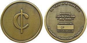 Geoswag Coin &amp; Pin Club Geocoin - &quot;Centcoin&quot;